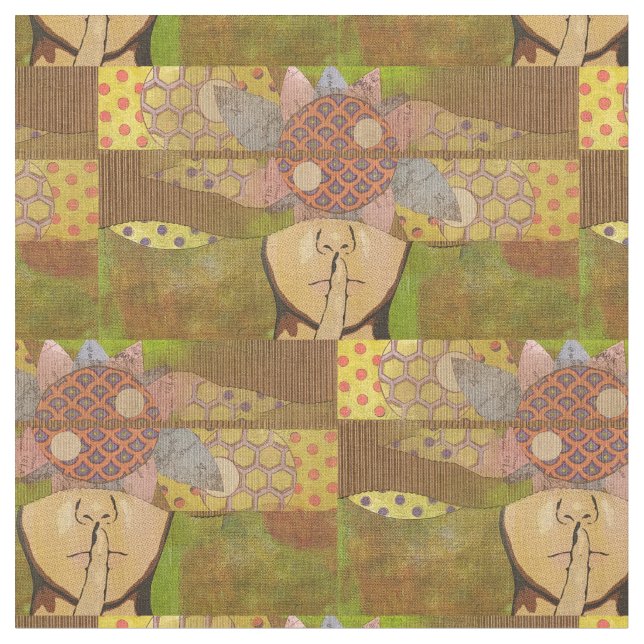 Tecido ssshhh Collage (Detalhe)
