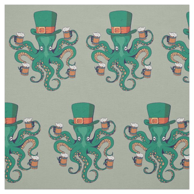Tecido St Patricks Octopus (Modelo)