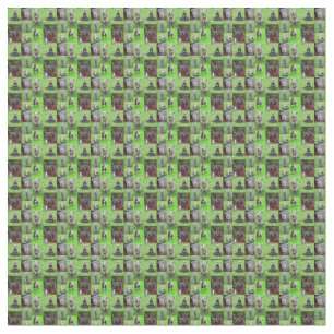 Tecido Staffordshire Bull Terrier Photo Collage,