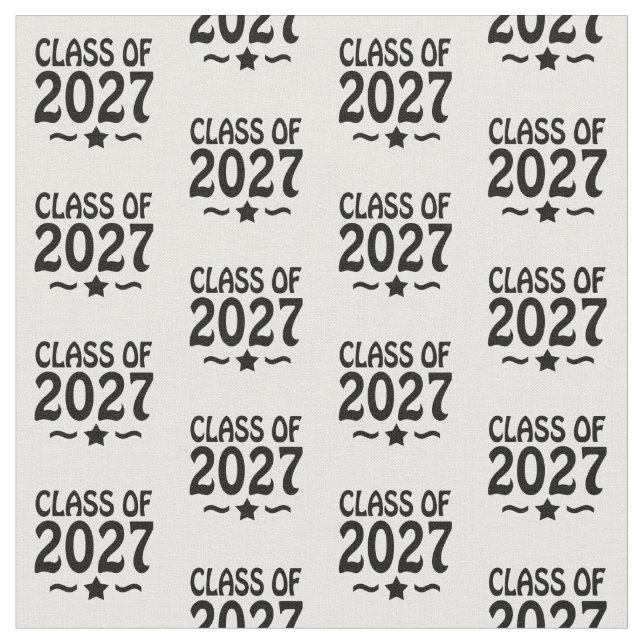 Tecido Star Class of 2027 Graduation (Detalhe)