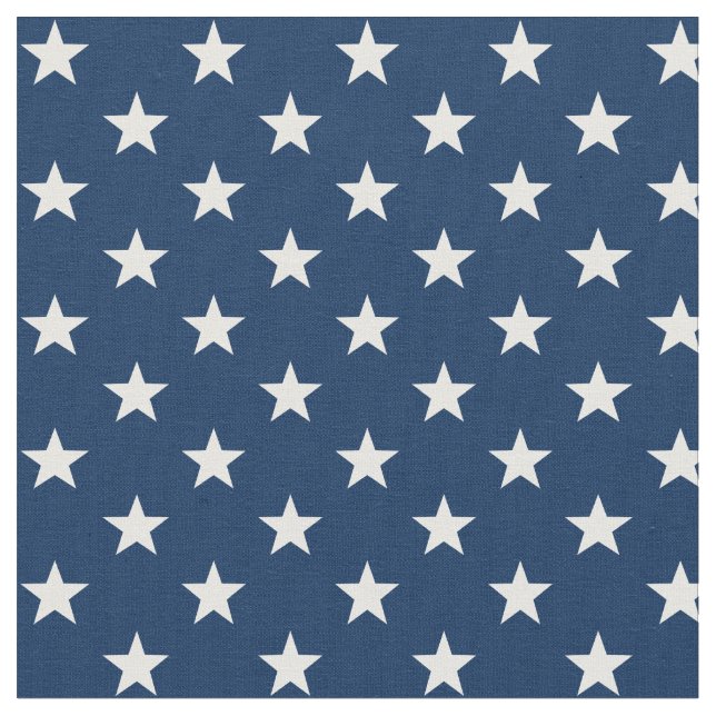 Tecido Star Spangled 1/2" Stars Blue EUA (Detalhe)