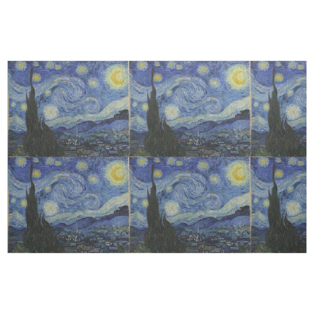 Tecido Starry Night Vincent van Gogh Trilhado (Jarda)