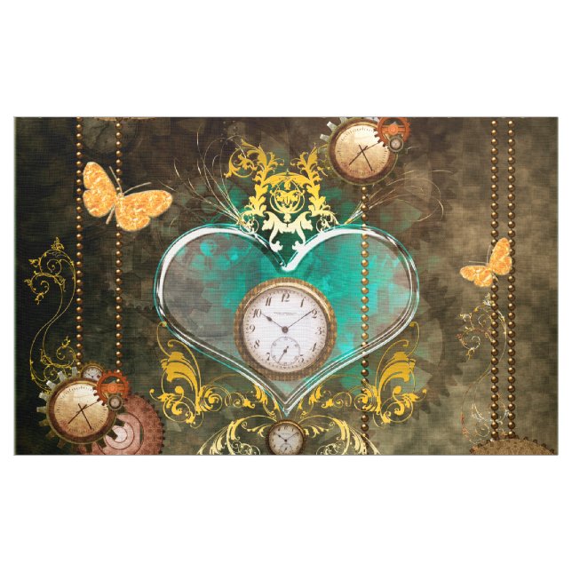 Tecido Steampunk, coração maravilhoso (Jarda)