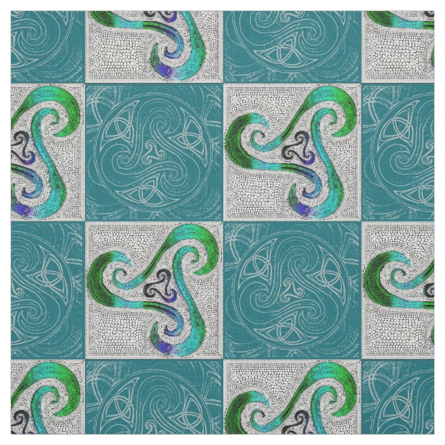 Tecido Stoffbahn celtic Triskele (Modelo)