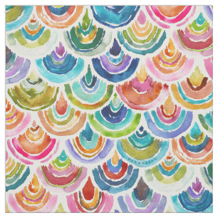 Tecido STRANGEBOL Rainbow Fish Scale Bold Impressão