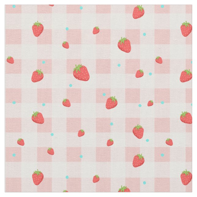 Tecido Strawberry Gingham (Detalhe)