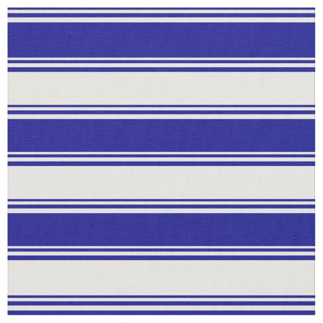 Tecido Stripes Azul Escuro e Branco (Detalhe)