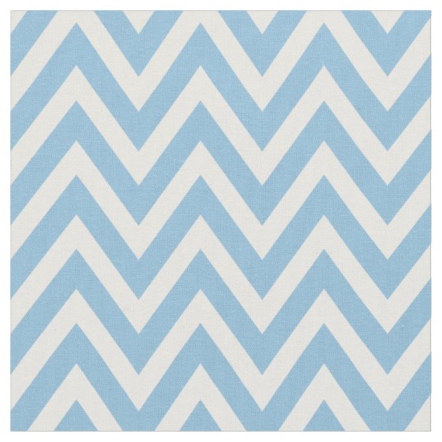 Tecido Stripes de Chevron Moderno Azul-Céu (Detalhe)