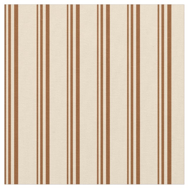 Tecido Stripes de marrom e tan (Detalhe)