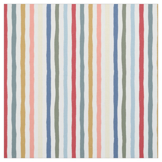 Tecido Stripes desenhadas à mão em tons modernos de Meio  (Modelo)