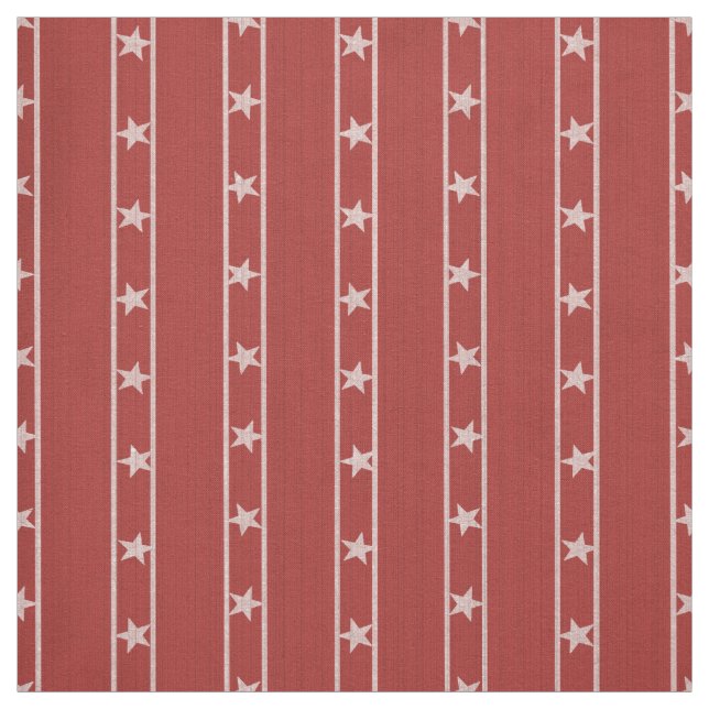 Tecido Stripes e estrelas vermelhas (Modelo)
