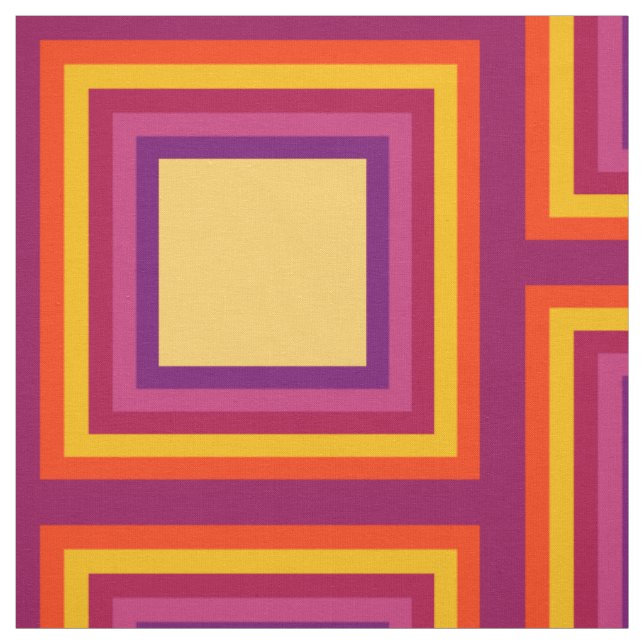 Tecido Stripes Square Frame colorido 01 + sua ideia (Modelo)