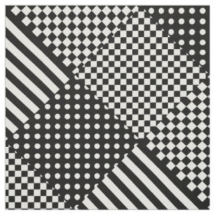 Tecido Stripes Verificar Bolinhas Mistura de Design de de