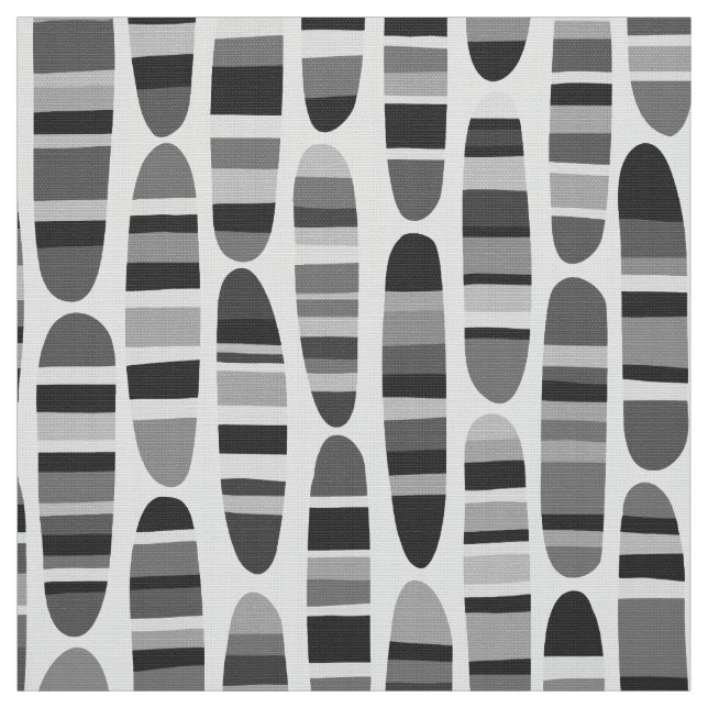 Tecido Stripey Strokes 120123 - Preto e Branco (Modelo)