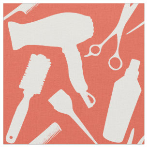 Tecido Stylist Vermelho - Laranja - Ferramentas Hairstyli
