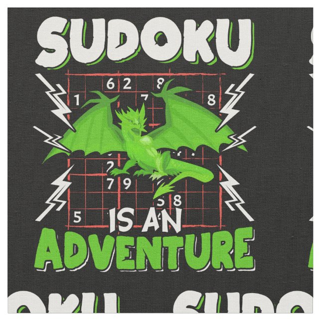 Tecido Sudoku é um lover Quebra-cabeça de aventura (Detalhe)