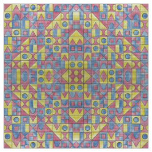 Tecido Sudoku Um-Moderno Minimalista Bauhaus Geométrico