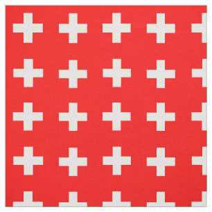 Tecido Suiça e bandeira suíça, viagem/esporte