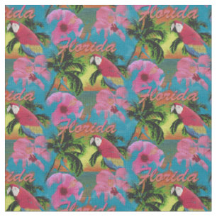 Tecido Summer Florida Tropical Sunset Beach Coastal
