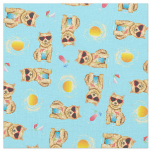 Tecido Summer Norwich Terrier