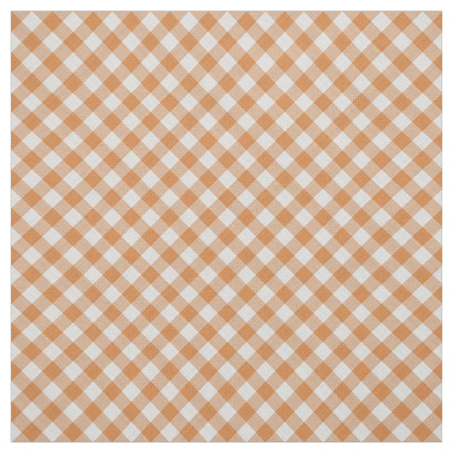 Tecido Summer Orange Country Cottage Gingham Stripes (Modelo)