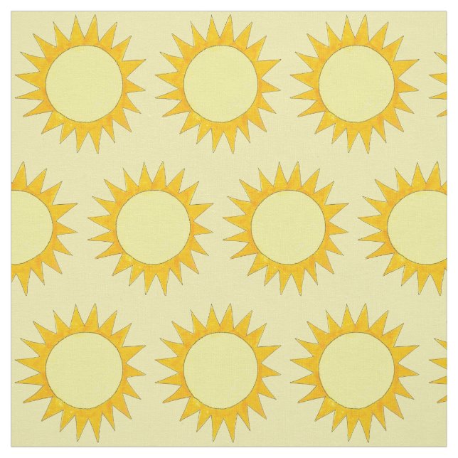 Tecido Sunny Day Beach Yellow Summer Sun Sunshine (Modelo)