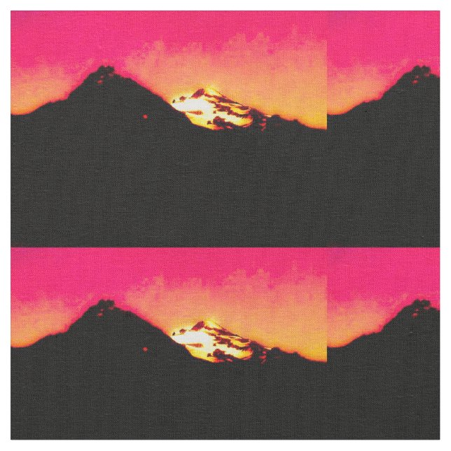 Tecido Sunset da Montanha Vermelha (Detalhe)