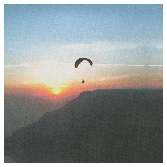 Tecido Sunset Paraglide Wanderlust Arte Esportiva Extreme (Detalhe)