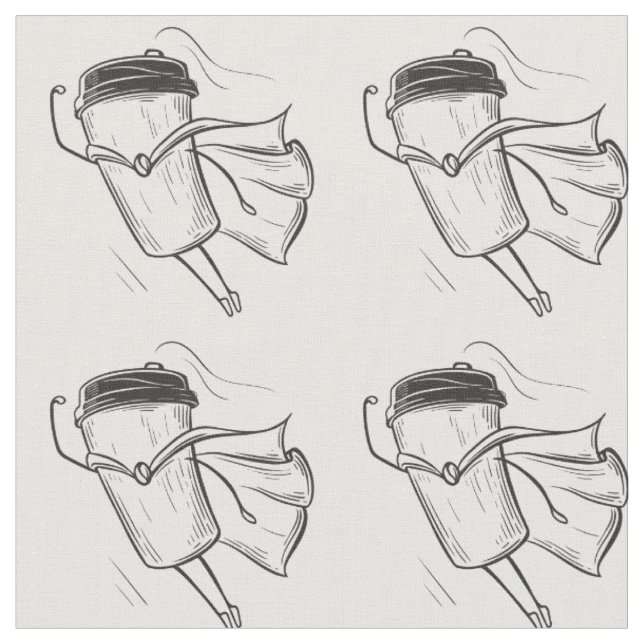 Tecido Super-herói Café Tumbler (Detalhe)