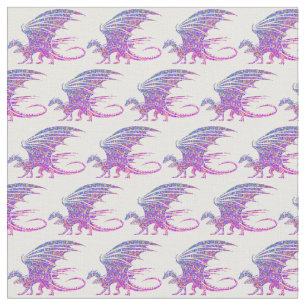 Tecido Surpreendente Dragão Mosaico