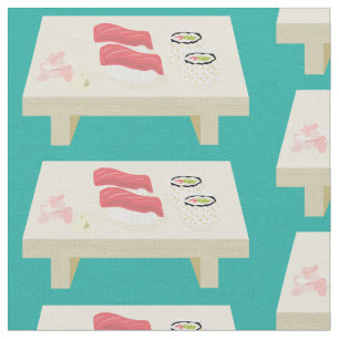 Tecido Sushi Conselho Pattern Teal