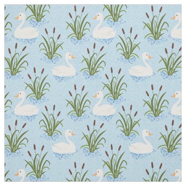 Tecido Swan Pond Pattern (Modelo)