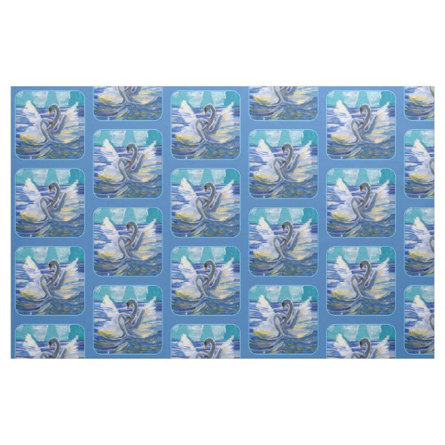 Tecido Swans "Art by Kids" (Fat Quarter)