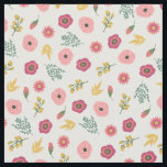 Tecido Sweet Floral<br><div class="desc">Design de padrão floral bonito em pinks, amarelos e verdes desenhados por Shelby Allison.</div>