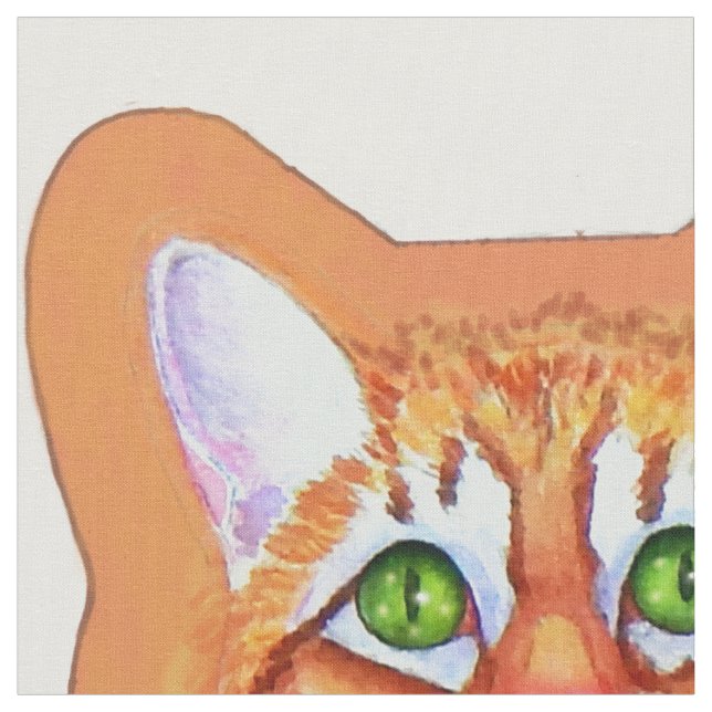 Tecido Tabby Cat com Travesseiro de Rato Dançante (Detalhe)