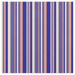 Tecido Tan, Azul Escuro, Salmão Escuro e Azul Escuro