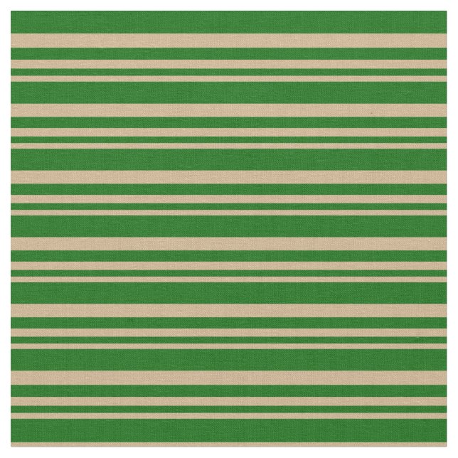 Tecido Tan & Dark Green Stripes (Detalhe)
