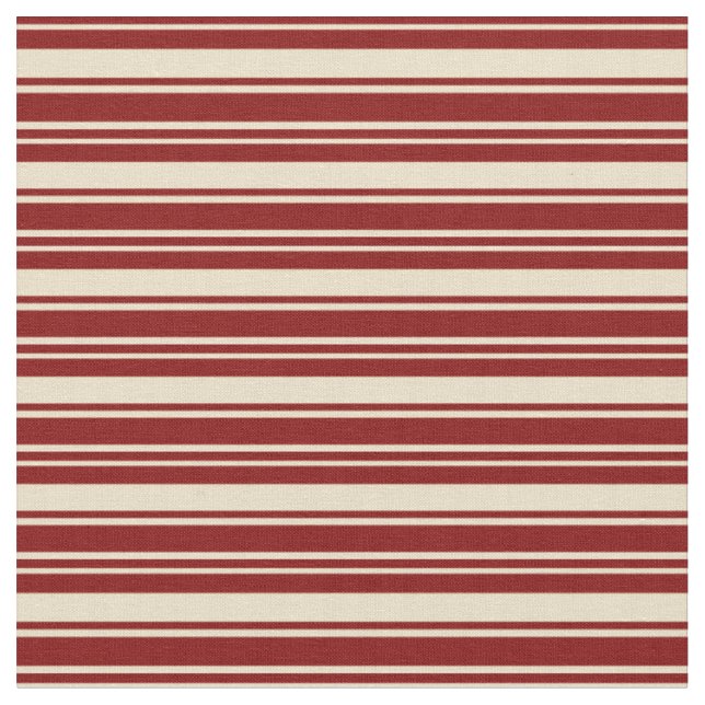Tecido Tan e Maroon - Padrão Striped (Detalhe)