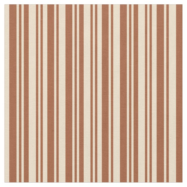 Tecido Tan e Siena Stripes Pattern (Detalhe)
