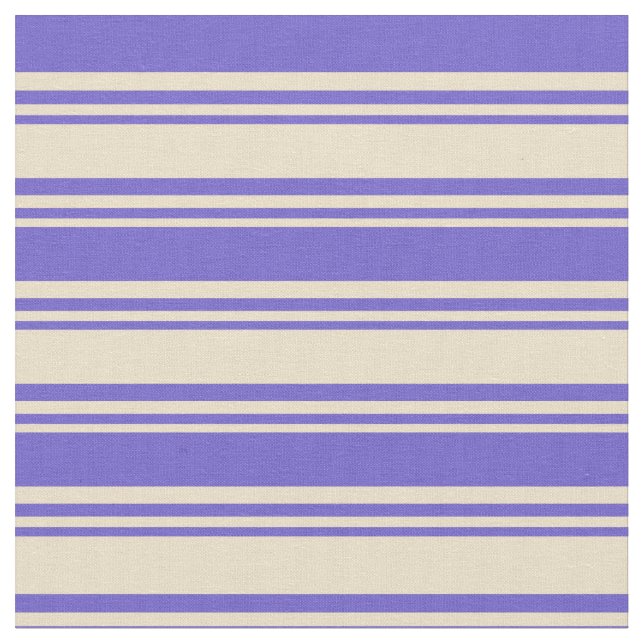 Tecido Tan e Slate Blue Colour Lines (Detalhe)