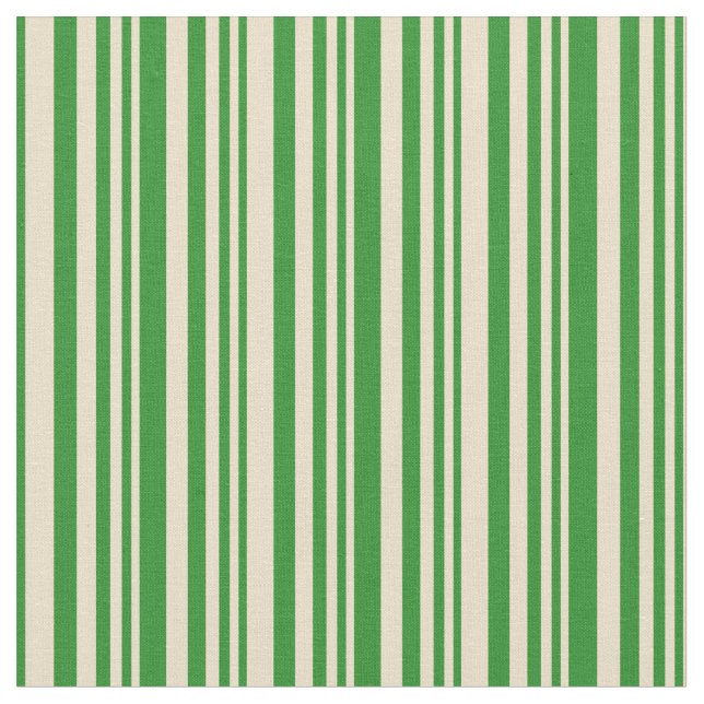 Tecido Tan & Forest Green Stripes (Detalhe)