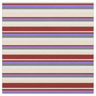 Tecido Tan, Maroon, Azul Secundário Médio, Cinzas Escuras