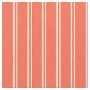 Tecido Tan & Red Stripes