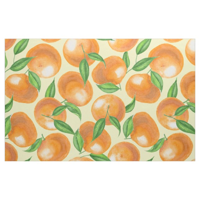 Tecido Tangerinas aquarela (Fat Quarter)