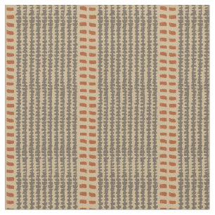 Tecido Tapete marroquino ikat de terracota rústica neutra