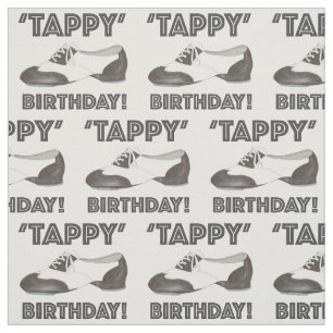 Tecido Tappy Birthday Dance Calçado Tapdance Black White