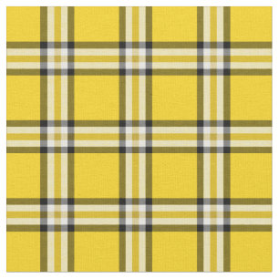 Tecido Tartan amarelo da xadrez