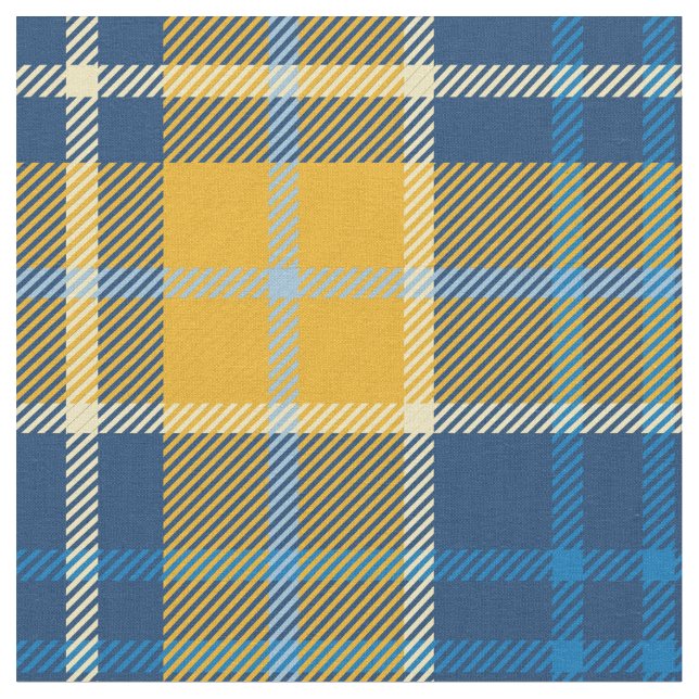 Tecido Tartan azul & Dourado (Detalhe)