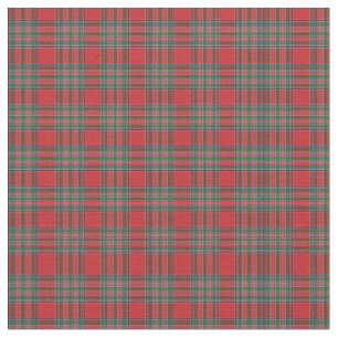 Tecido Tartan Clan MacBean - Verificação Verde de Padrão 