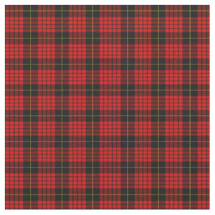 Tecido Tartan Clan MacQueen - Xadrez Padrão Vermelho - V